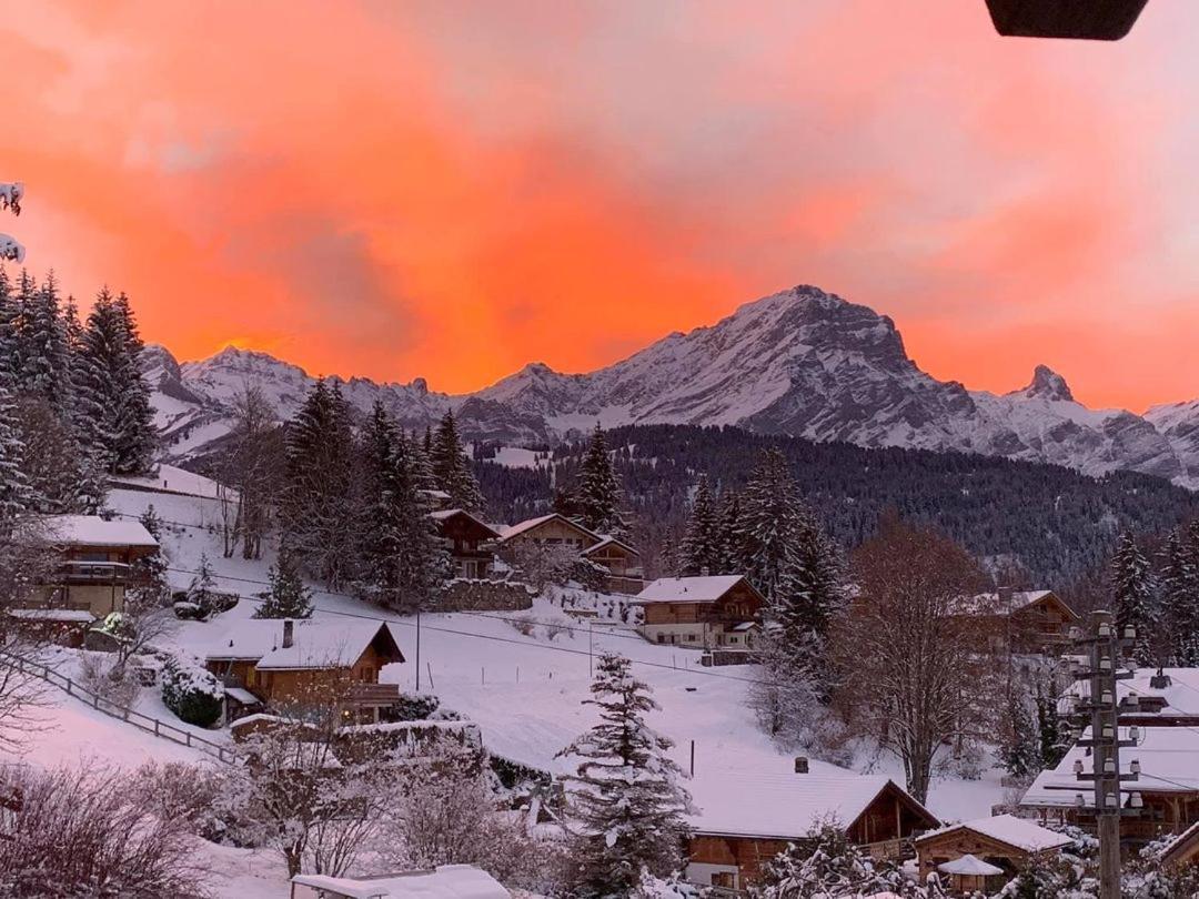 Chalet Le Slalom Arveyes Bagian luar foto