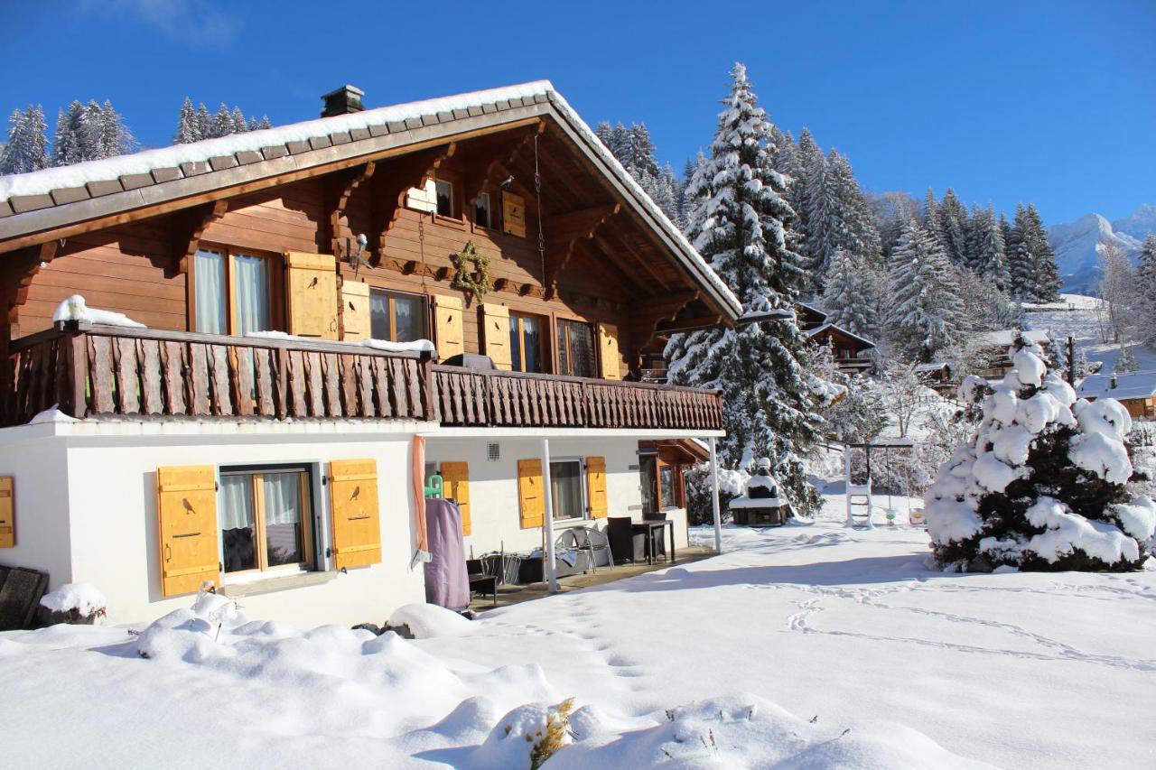 Chalet Le Slalom Arveyes Bagian luar foto