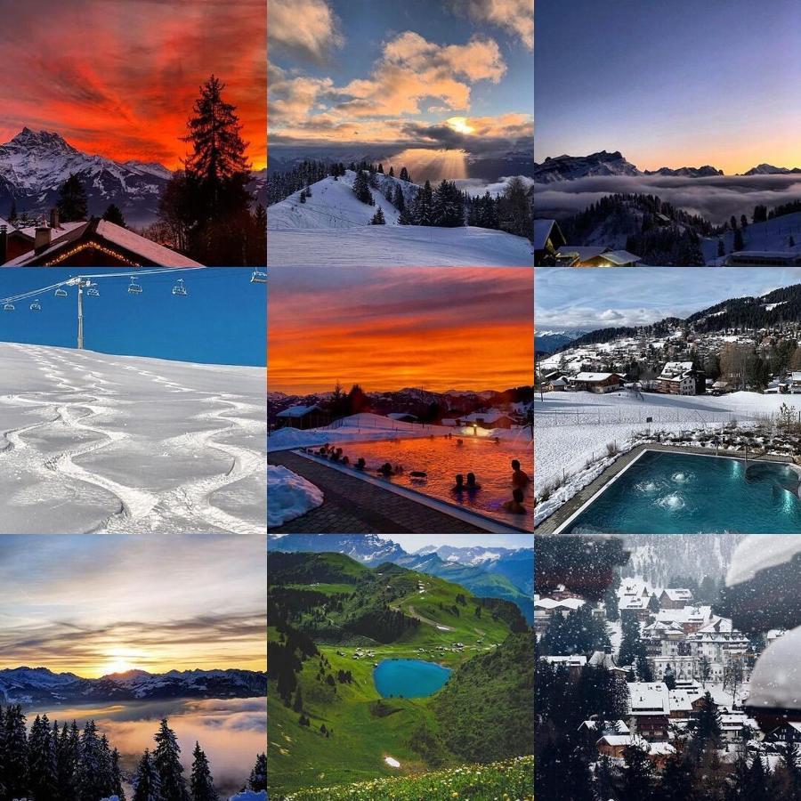 Chalet Le Slalom Arveyes Bagian luar foto